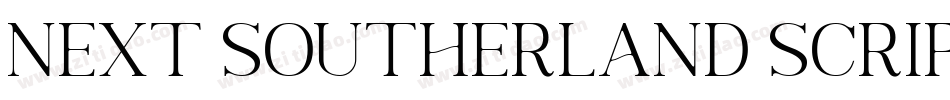 Next Southerland Script DEMO字体转换